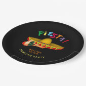 Mexican Fiesta oder Cinco de Mayo Pappteller (Schrägansicht)
