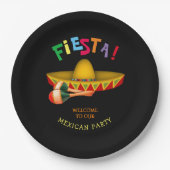 Mexican Fiesta oder Cinco de Mayo Pappteller (Vorderseite)