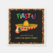 Mexican Fiesta oder Cinco de Mayo Serviette (Vorderseite)