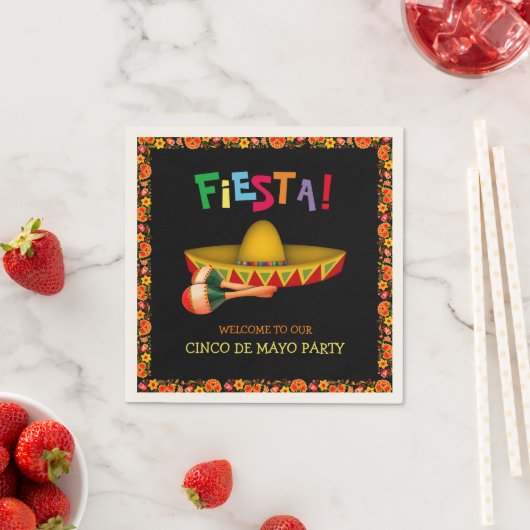 Mexican Fiesta oder Cinco de Mayo Serviette (Beispiel)
