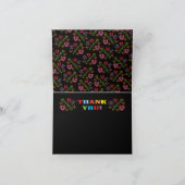 Mexican Fiesta Papel Picado Vielen Dank, dass Sie Dankeskarte (Innenseite)