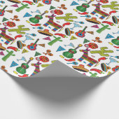 Mexican Fiesta Party Images Geschenkpapier (Ecke)
