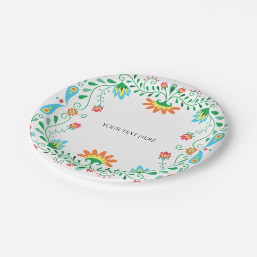 Mexican Fiesta Party Paper Teller (Schrägansicht)