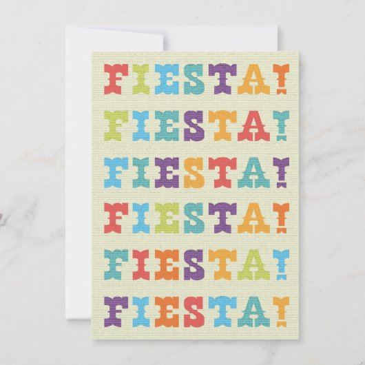 Mexican Fiesta Probe Dinner Cactutec Einladung (Rückseite)