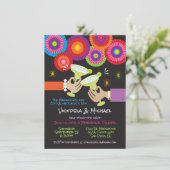 Mexican Fiesta Probe Dinner Margaritas Einladung (Stehend Vorderseite)