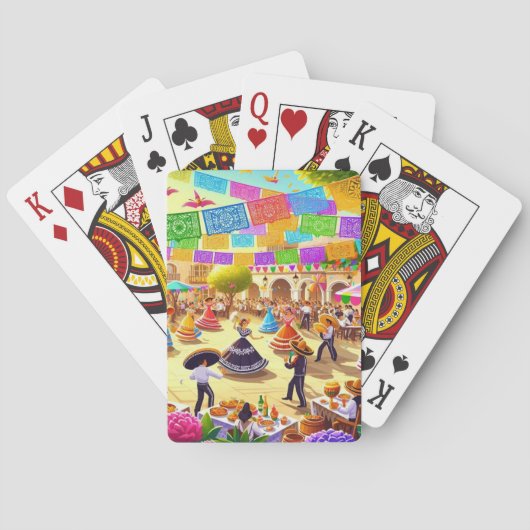 Mexican Fiesta Scene Spielkarten (Rückseite)