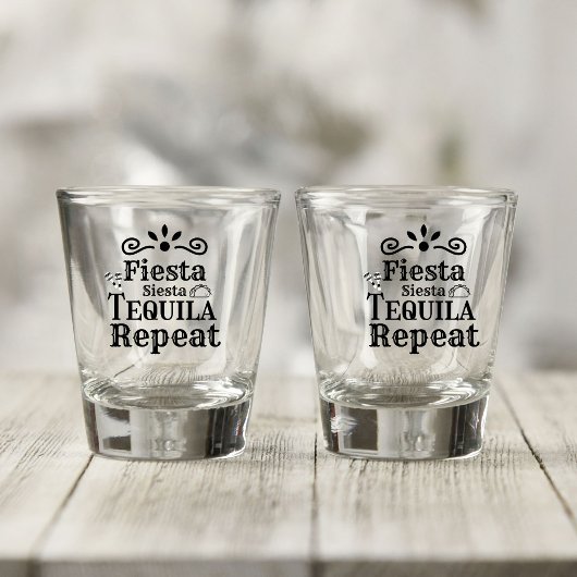 Mexican Fiesta siesta tequilt Brides bachelorette Schnapsglas