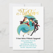 Mexican Fiesta Spanish Dancers Einladung (Vorderseite)