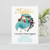 Mexican Fiesta Spanish Dancers Einladung (Stehend Vorderseite)