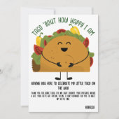 Mexican fiesta taco Babydusche Danke (Vorderseite)