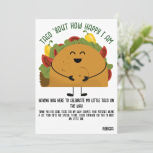 Mexican fiesta taco Babydusche Danke