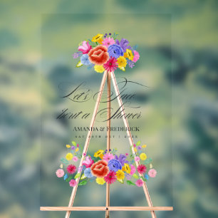 Mexican Fiesta Taco 'bout Liebe Dusche Willkommen Acrylschild