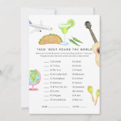 Mexican Fiesta Taco 'bout Liebe Showspiel Einladung (Vorderseite)