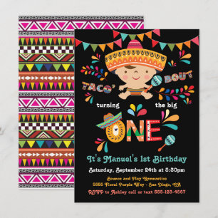 Mexican Fiesta Taco bout One 1st Birthday Einladung
