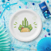 Mexican Fiesta Taco Cactus Pappteller (Party)