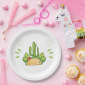 Mexican Fiesta Taco Cactus Pappteller (Party)