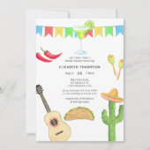 Mexican Fiesta Taco "über Liebe Brautparty Einladung (Vorderseite)