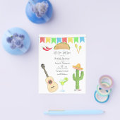 Mexican Fiesta Taco "über Liebe Brautparty Flyer (Einzeln)