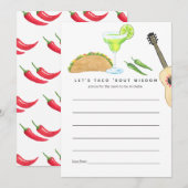 Mexican Fiesta Taco "über Liebe Hinweiskarte (Vorne/Hinten)