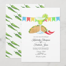 Mexican Fiesta Taco über Liebe Hochzeit