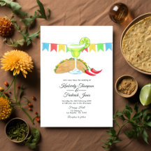 Mexican Fiesta Taco über Liebe Hochzeit
