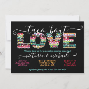 Mexican Fiesta Taco'bout Love Paare Sprudel Invi Einladung