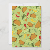 Mexican-Fiesta-Tako-Vorhersagen für Babyspiel Einladung (Rückseite)