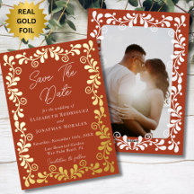 Mexican Fiesta Talavera Foto Save the Date Card