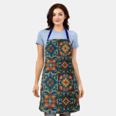 Mexican Fiesta Talavera Tile Spanisch Schürze (Getragen)