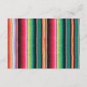 Mexican Fiesta Wedding Info Cards Begleitkarte (Rückseite)