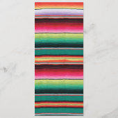 Mexican Fiesta Wedding Menükarte (Rückseite)