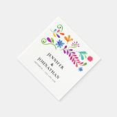 Mexican Fiesta Wedding Paper Serviette (Ecke)