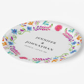 Mexican Fiesta Wedding Party Paper Teller (Schrägansicht)