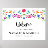 Mexican Fiesta Wedding Welcome Poster (Vorne)