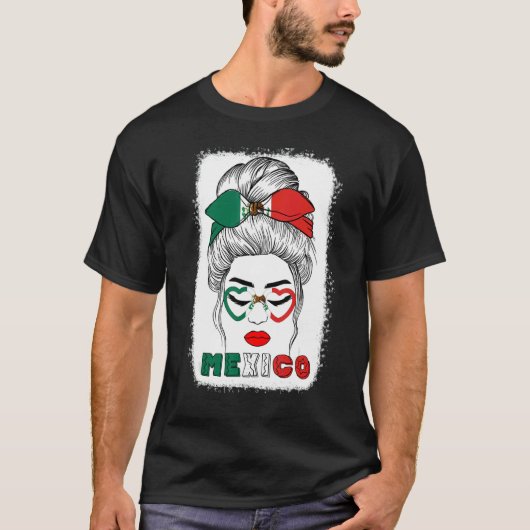 Mexican flag 16th September Mexico Independence Da T-Shirt (Vorderseite)