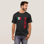 Mexican Flag And Mexico Roots T-Shirt (Vorne ganz)
