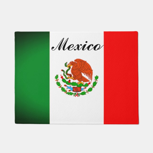 Mexican Flag Door Mat Fußmatte (Vorderseite)