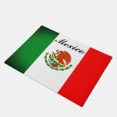 Mexican Flag Door Mat Fußmatte (Schrägansicht)
