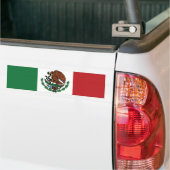 Mexican Flag Green White Red Mexico Patriotic Autoaufkleber (Auf Lkw)