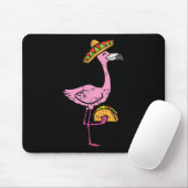 Mexican Flamingo Tacos Niedlich Cinco De Mayo Fies Mousepad (Mit Mouse)