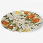 Mexican Floral Cinco De Mayo Fiesta Pappteller (Schrägansicht)