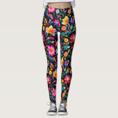 Mexican Floral Fiesta Leggings (Vorderseite)