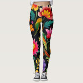 Mexican Floral Fiesta Leggings (Vorderseite)