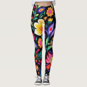 Mexican Floral Fiesta Leggings (Vorderseite)