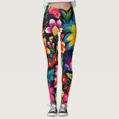 Mexican Floral Fiesta Leggings (Vorderseite)