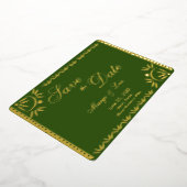 Mexican Florals Save the Date gepresste Foil Invi Folieneinladung (Gedreht)