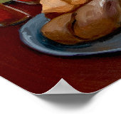 Mexican Folk Inspired White Cat Wall Art Poster (Ecke)