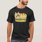 Mexican Food Purrito Cat Burrito T-Shirt (Vorderseite)