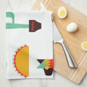 Mexican Geschirrtuch (Viertel Falte)