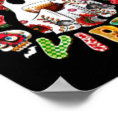 Mexican Ghost Espooky Vibes Pantasmas Conchas und Poster (Ecke)